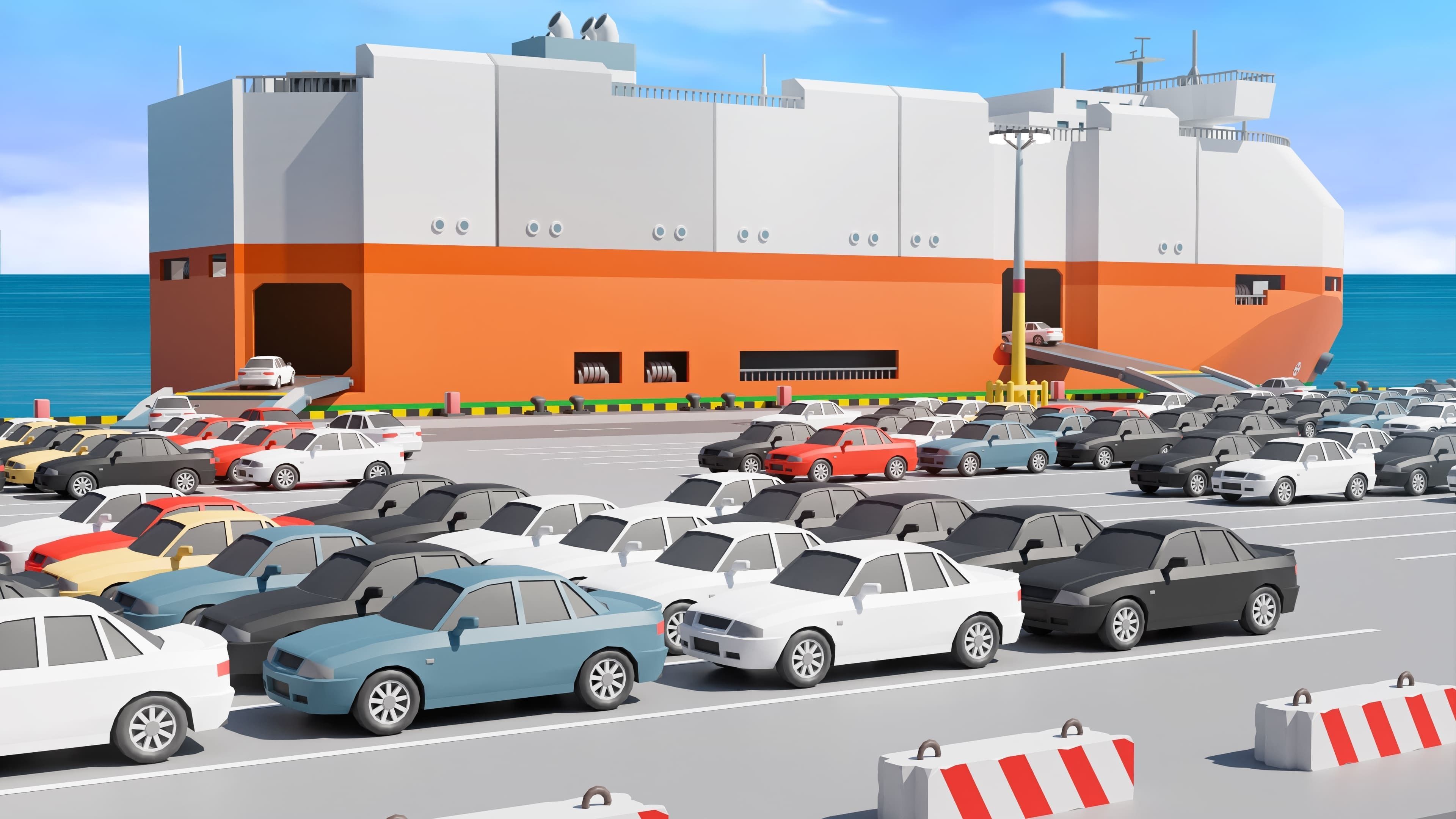 Port 1 Low-poly 3D model_21