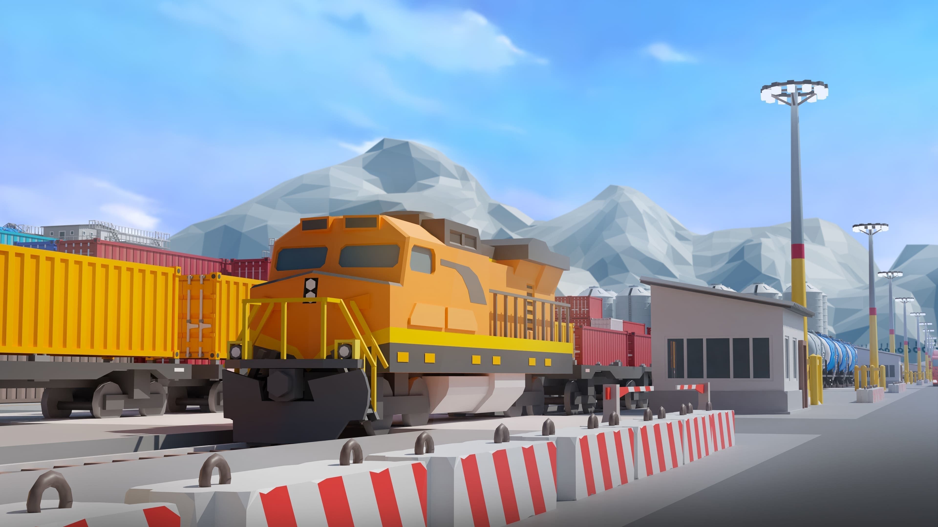 Port 1 Low-poly 3D model_20