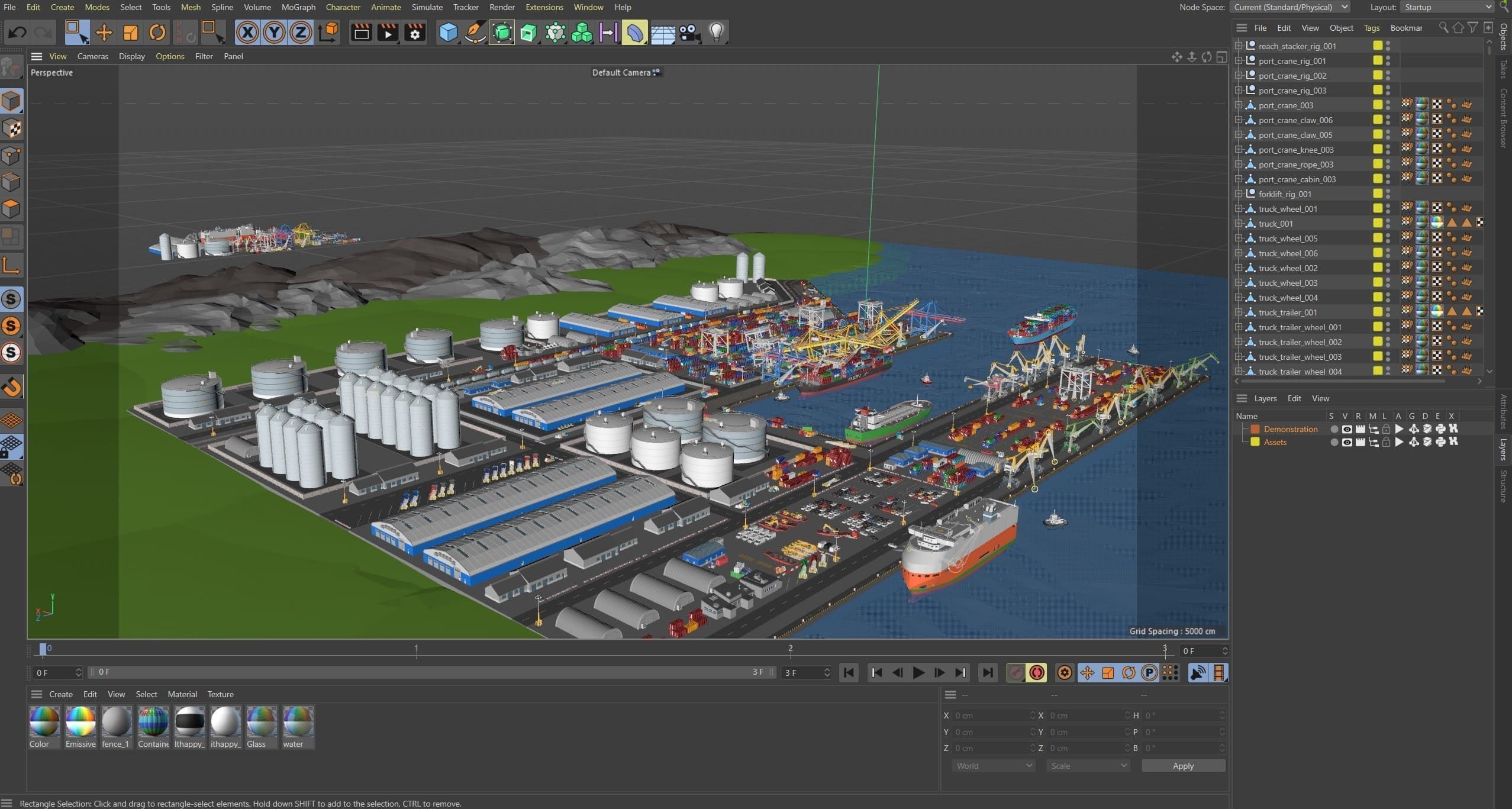 Port 1 Low-poly 3D model_43