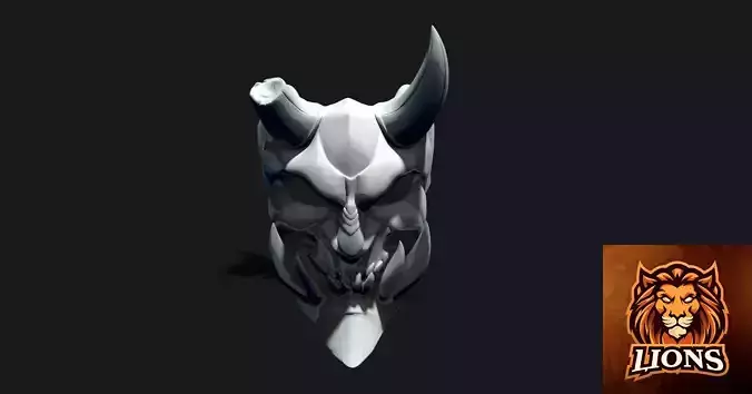 DEMON MASK FOR 3D PRINTING