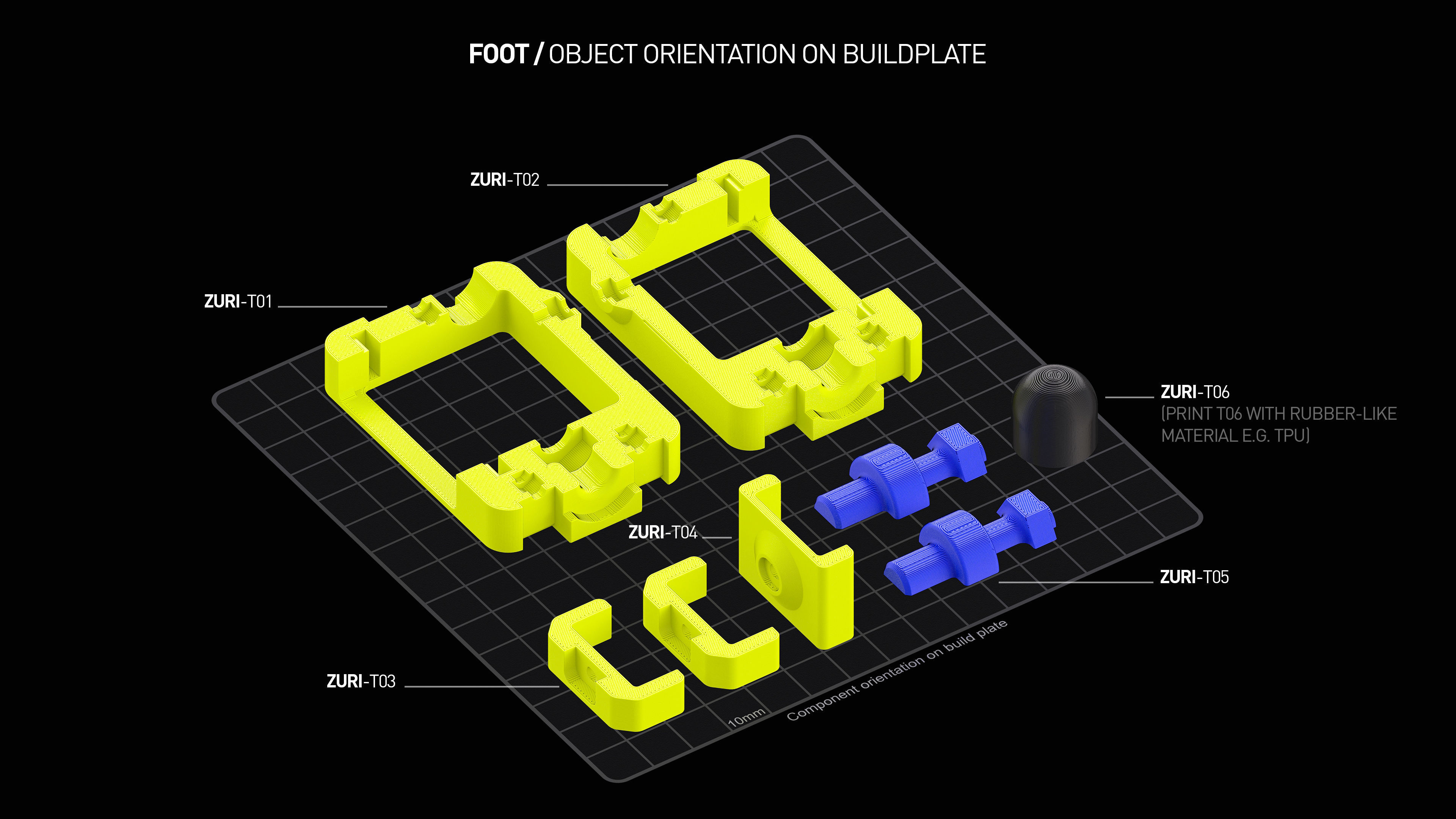ZURI 03 - ROBOTER PLATFORM - 3D print model_7