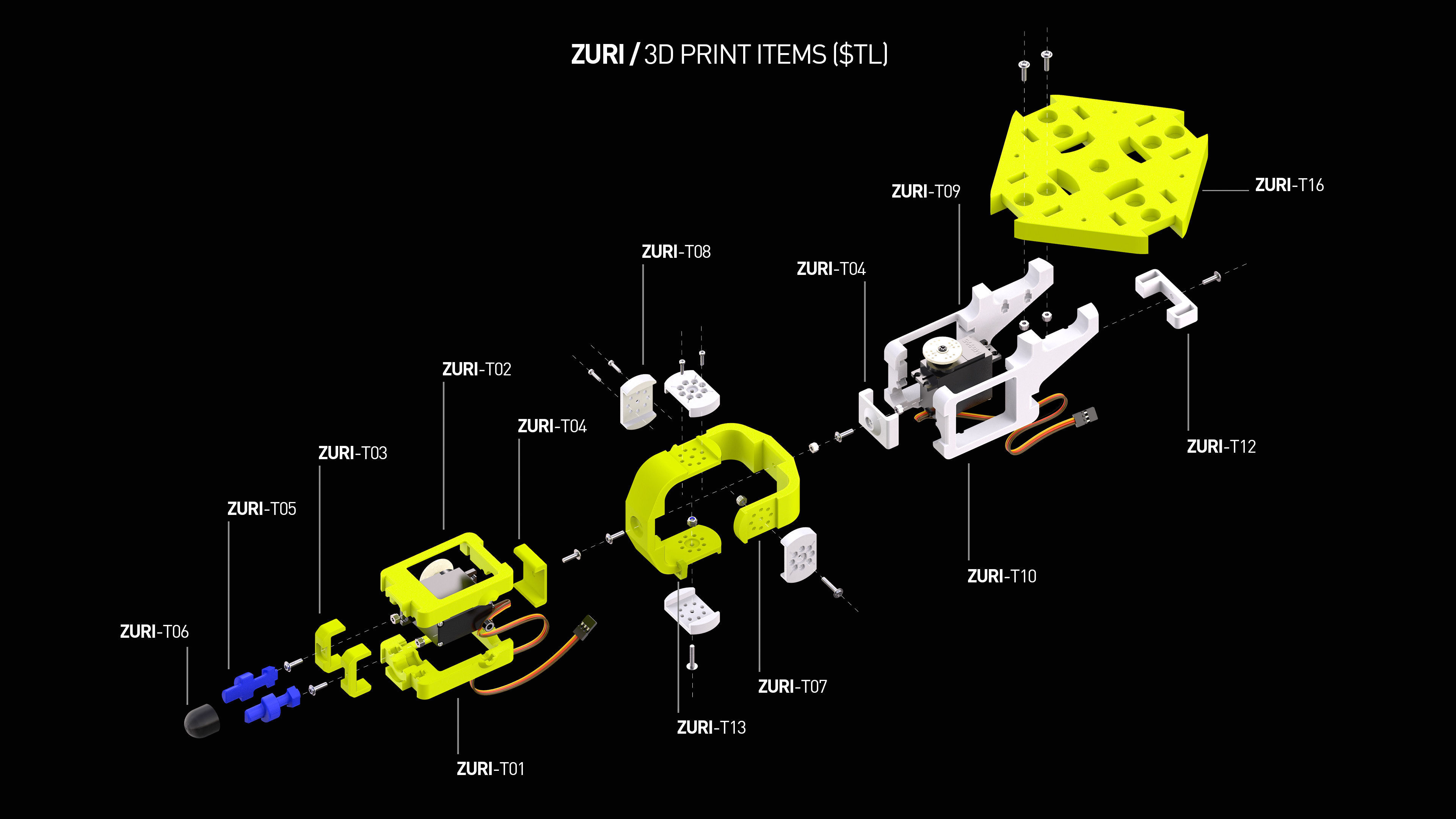ZURI 03 - ROBOTER PLATFORM - 3D print model_4