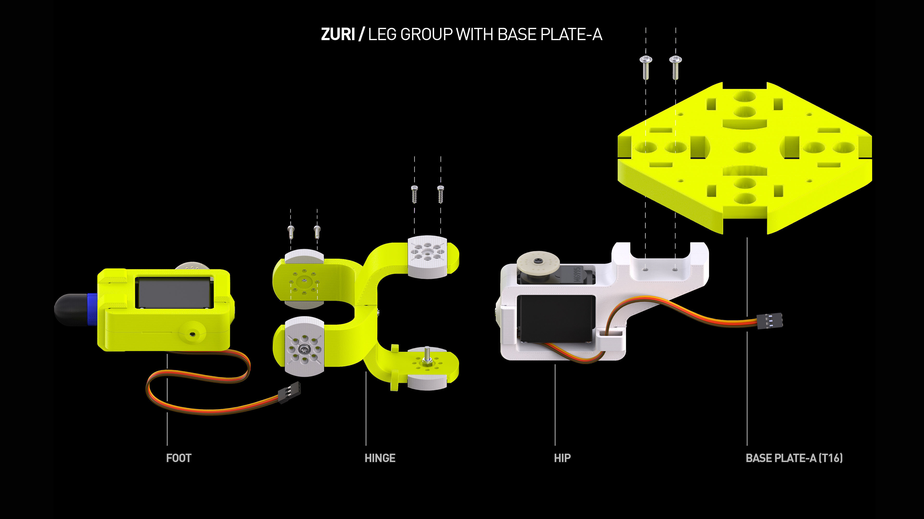 ZURI 03 - ROBOTER PLATFORM - 3D print model_3