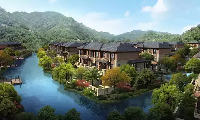 3Dmax fashion city commercial square building 372