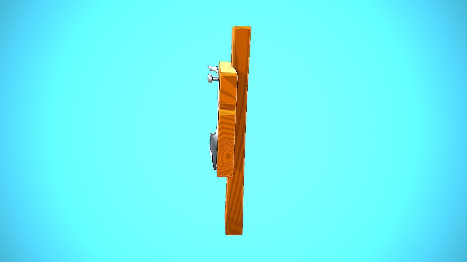 WOOD SIGN 02 CARTOON STYLIZED Low-poly 3D model_15