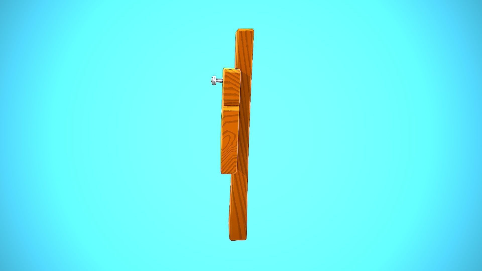 WOOD SIGN 03 CARTOON STYLIZED Low-poly 3D model_14