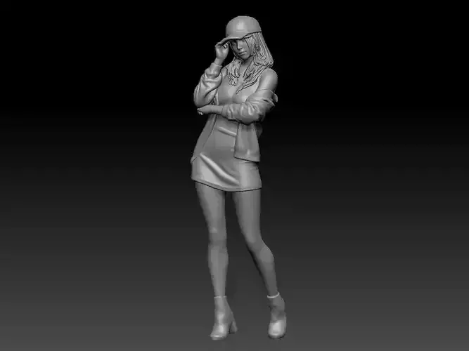 girl sexy cap with skirt