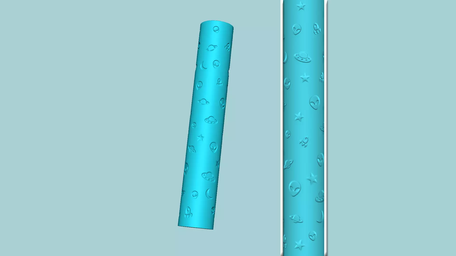 Texture Roll 18 - Alien - Fondant Decoration Maker 3D print model