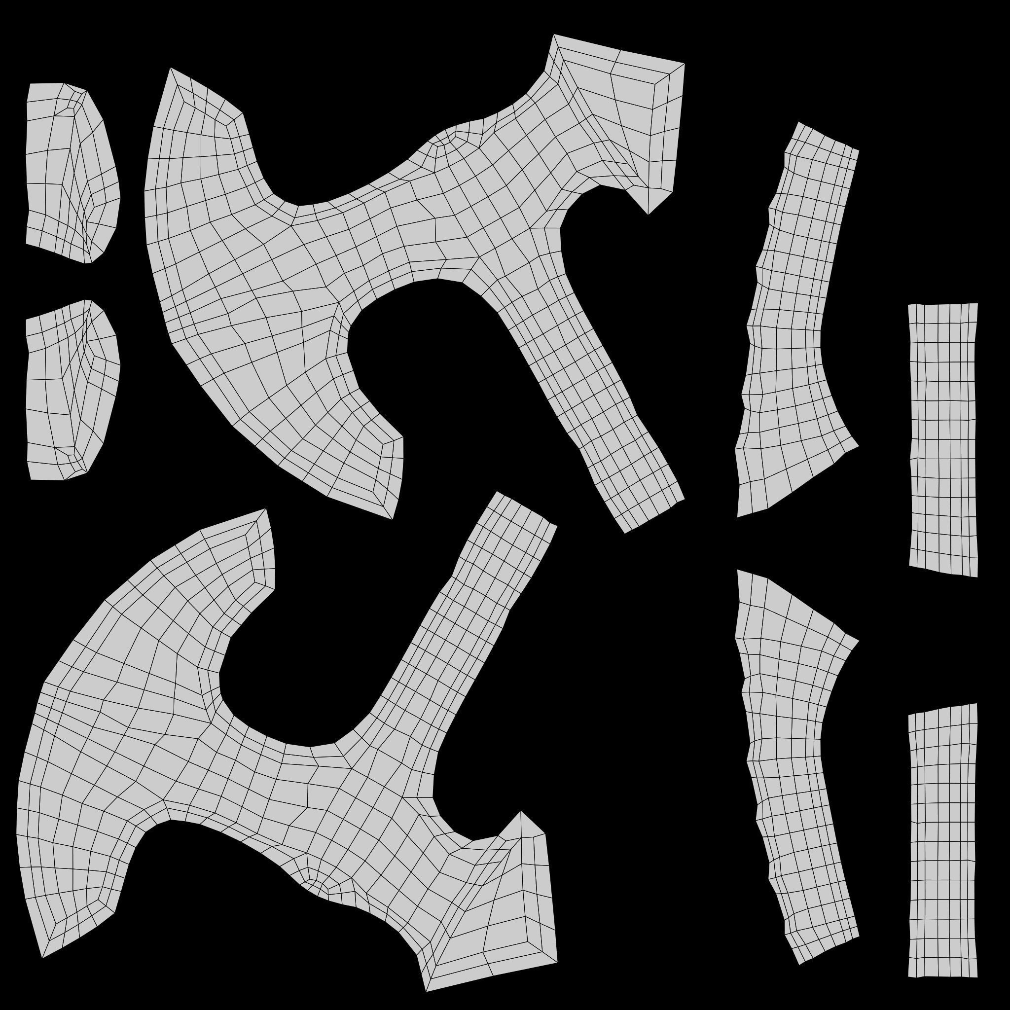 3D Low Poly Medieval War Axe Low-poly 3D model_21