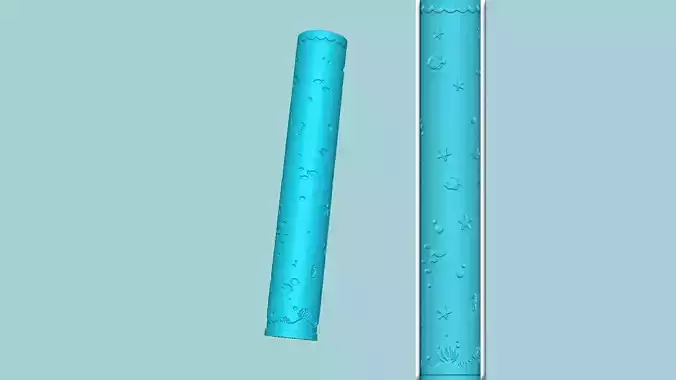 Texture Roll 19 - Deep Sea - Fondant Decoration Maker 3D print model