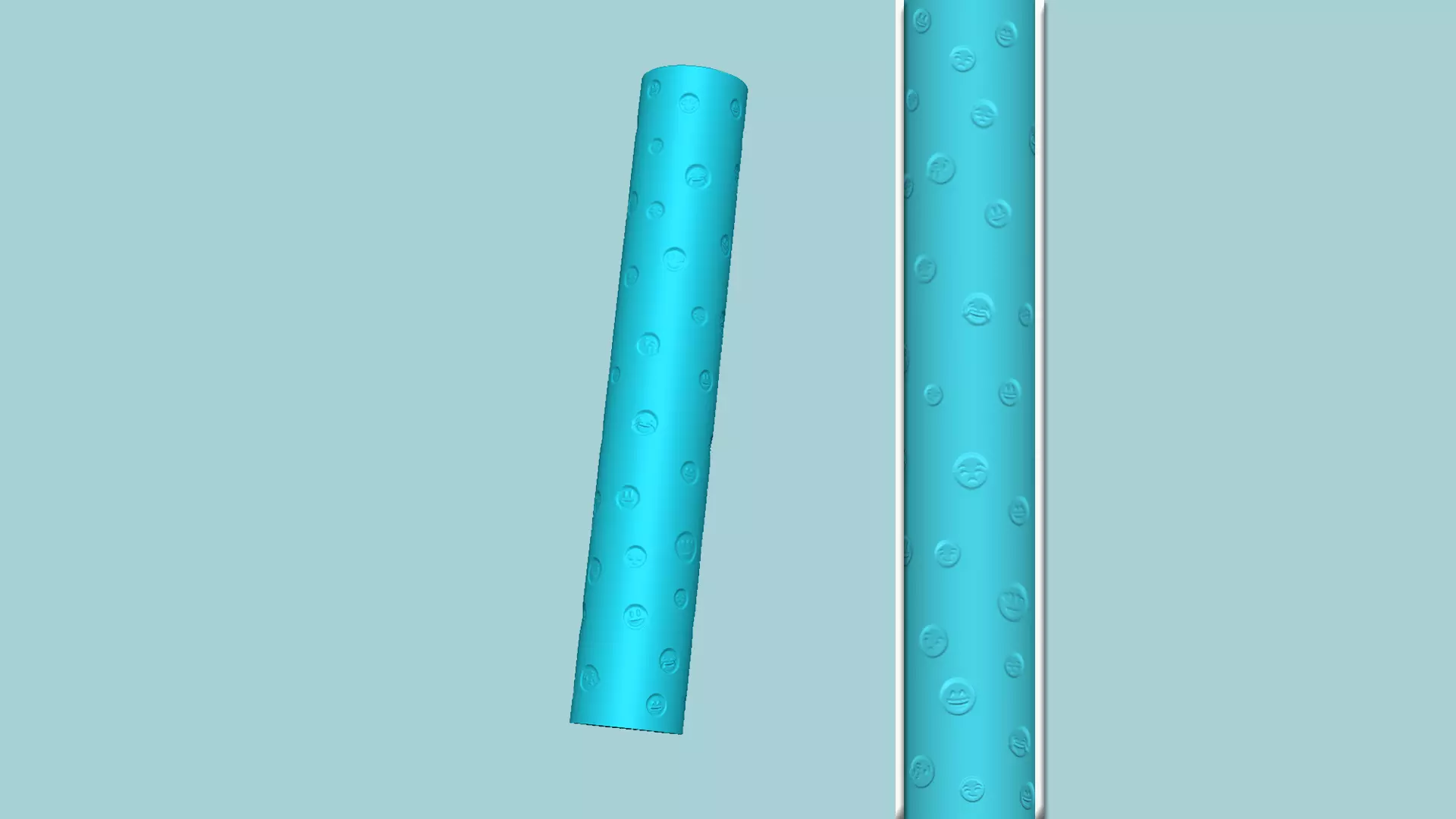 Texture Roll 21 - Emojis - Fondant Decoration Maker 3D print model_0