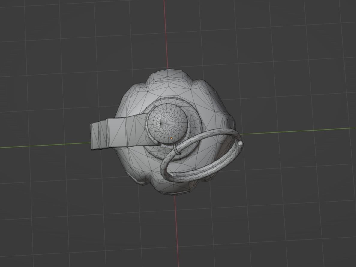 F1 Grenade Low-poly 3D model_7