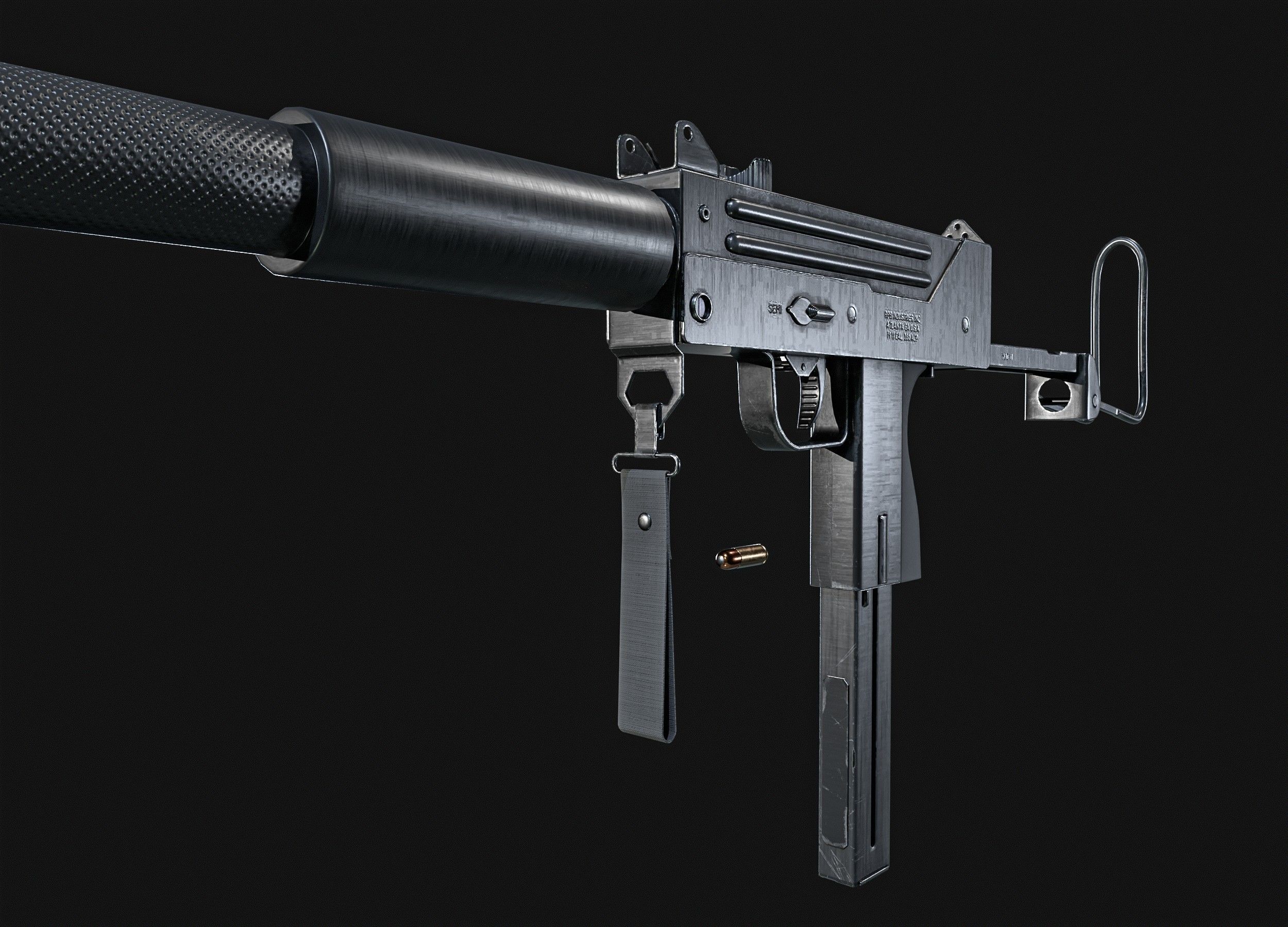 MAC 11 SMG  PACK Low-poly 3D model_20