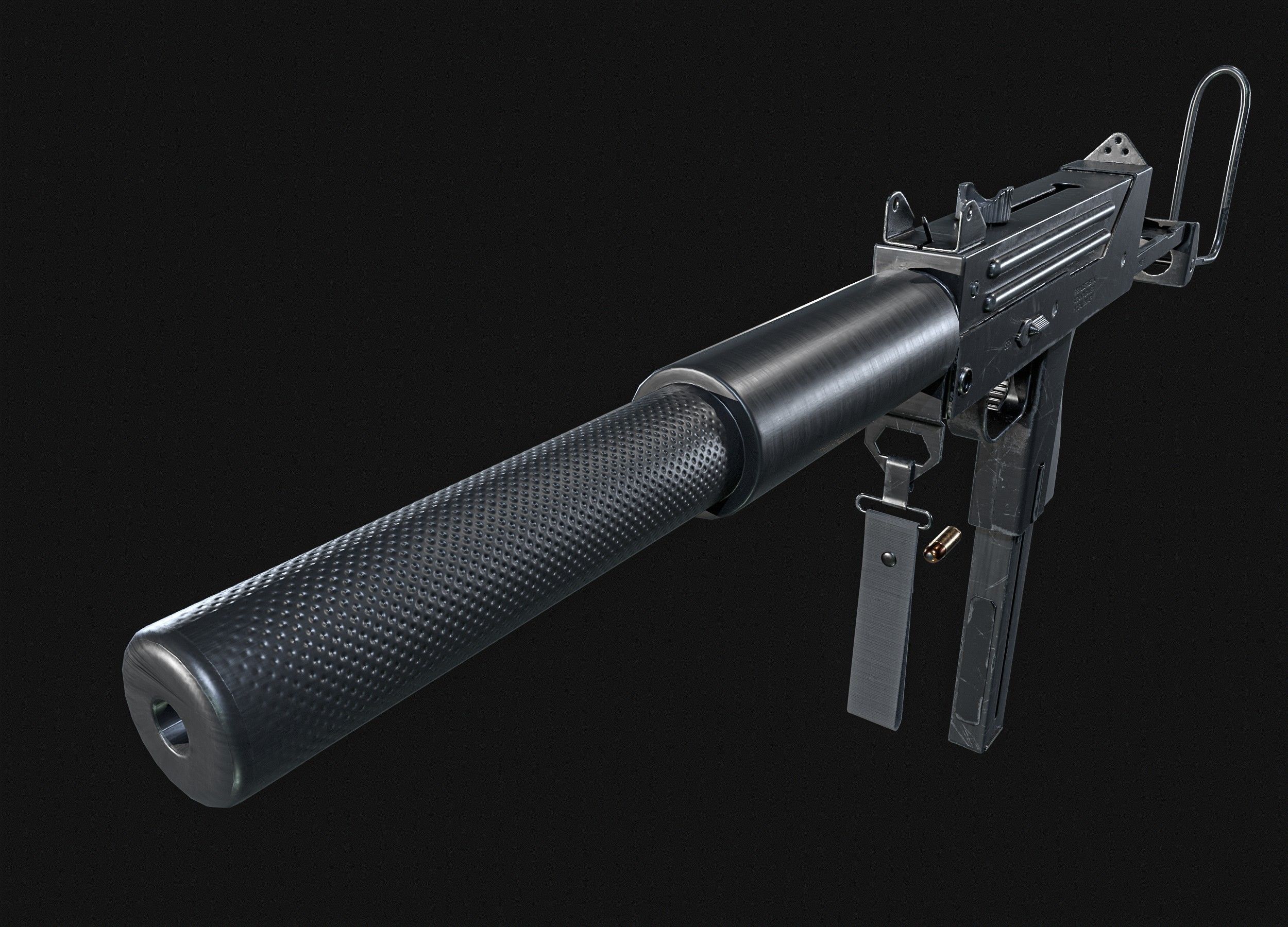 MAC 11 SMG  PACK Low-poly 3D model_18