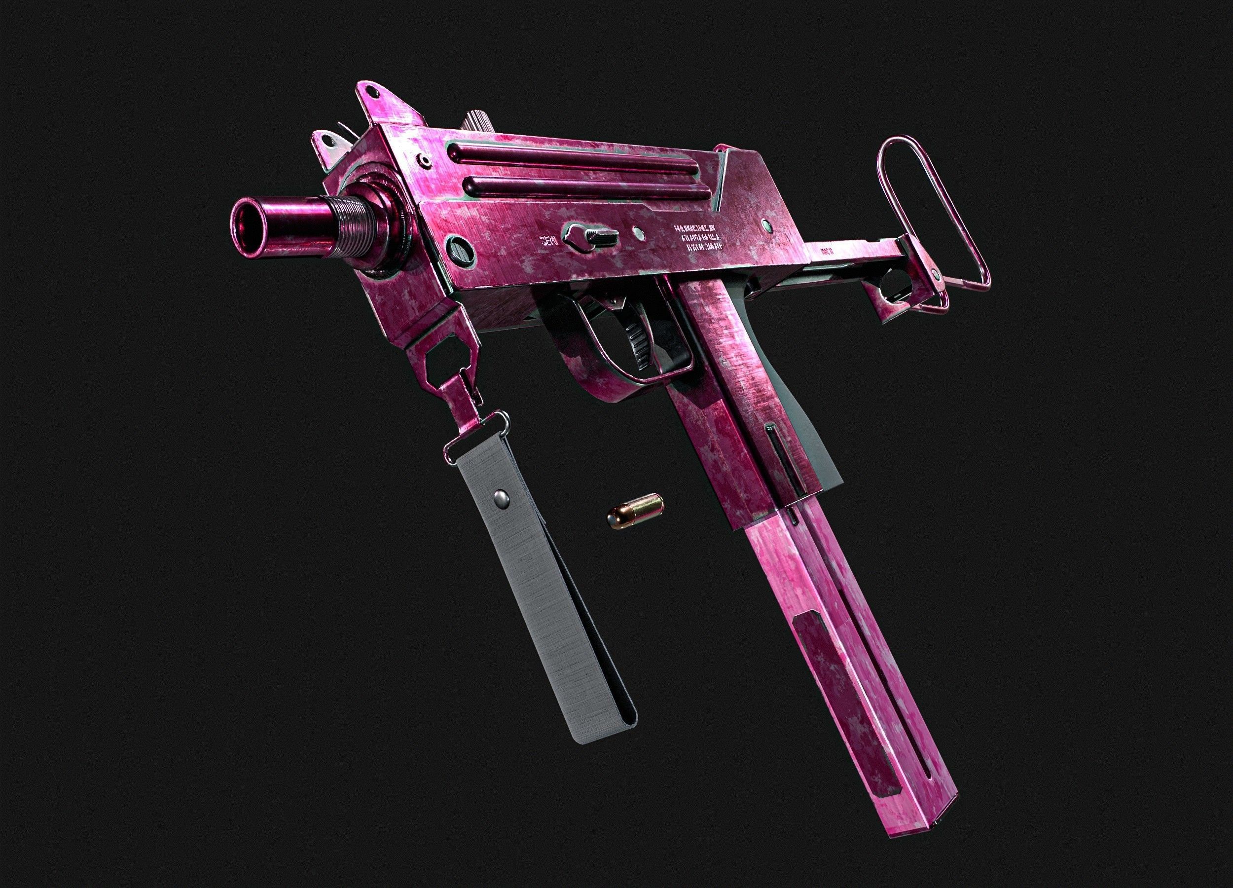 MAC 11 SMG  PACK Low-poly 3D model_29