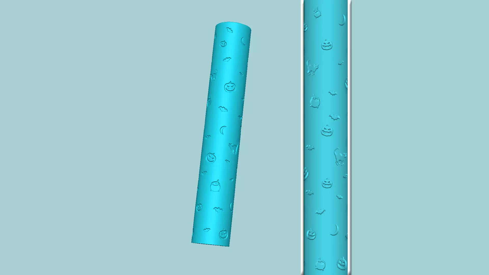Texture Roll 24 - Halloween Negative - Fondant Decoration Maker 3D print model_0