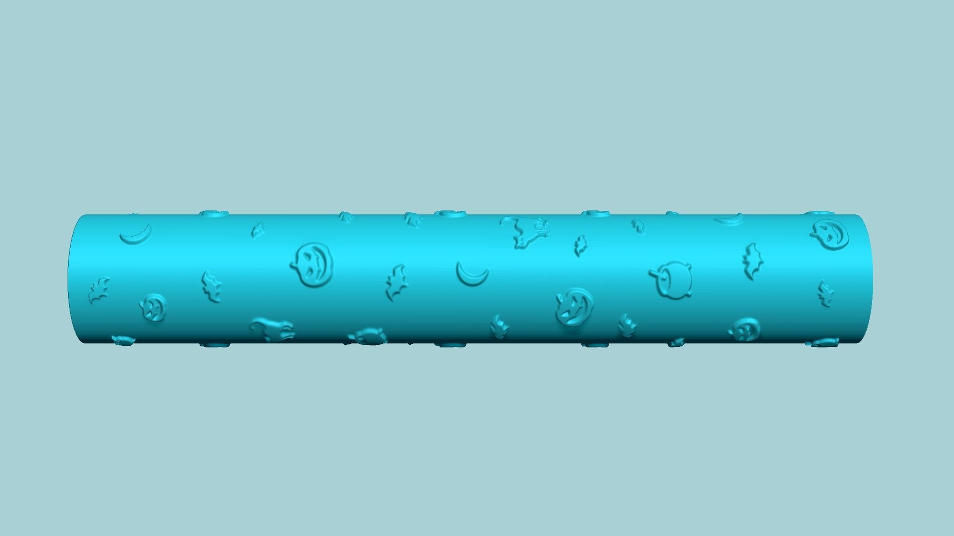 Texture Roll 25 - Halloween Positive - Fondant Decoration Maker 3D print model_5