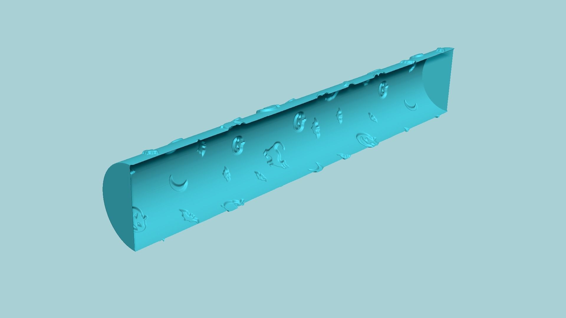 Texture Roll 25 - Halloween Positive - Fondant Decoration Maker 3D print model_8