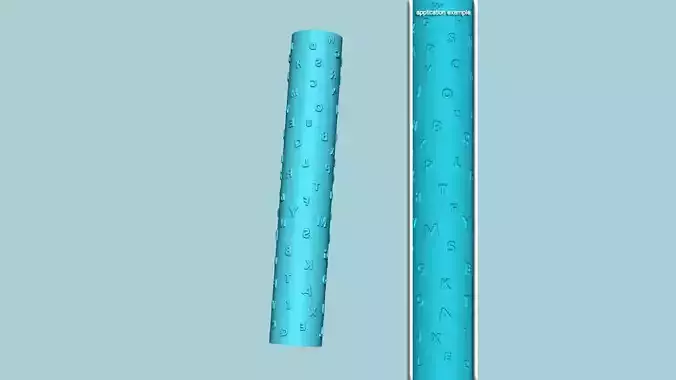 Texture Roll 29 - Alphabet Positive - Fondant Decoration Maker