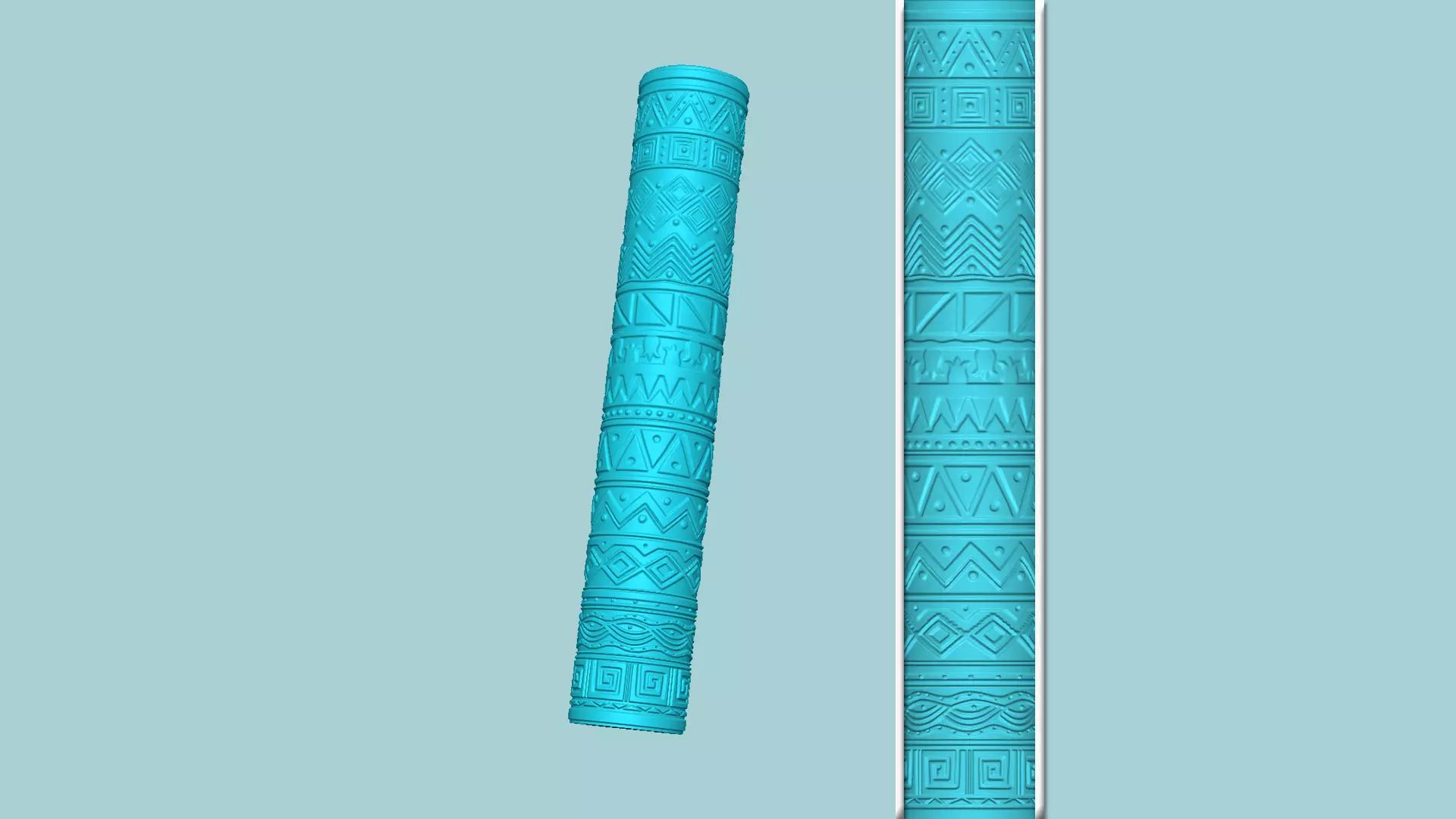 Texture Roll 30 Mexican Negative - Fondant Decoration Maker 3D print model_0