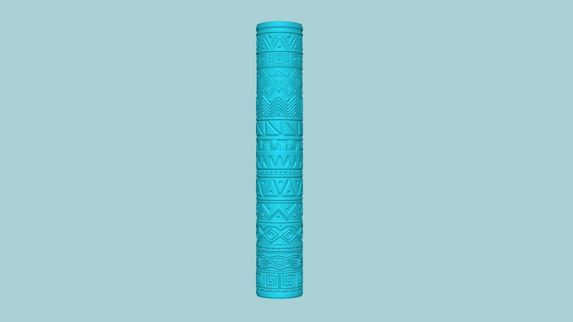 Texture Roll 30 Mexican Negative - Fondant Decoration Maker 3D print model_2