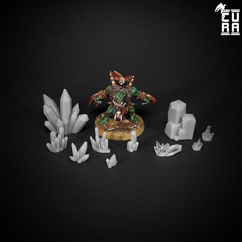 Crystals 3D print model_8