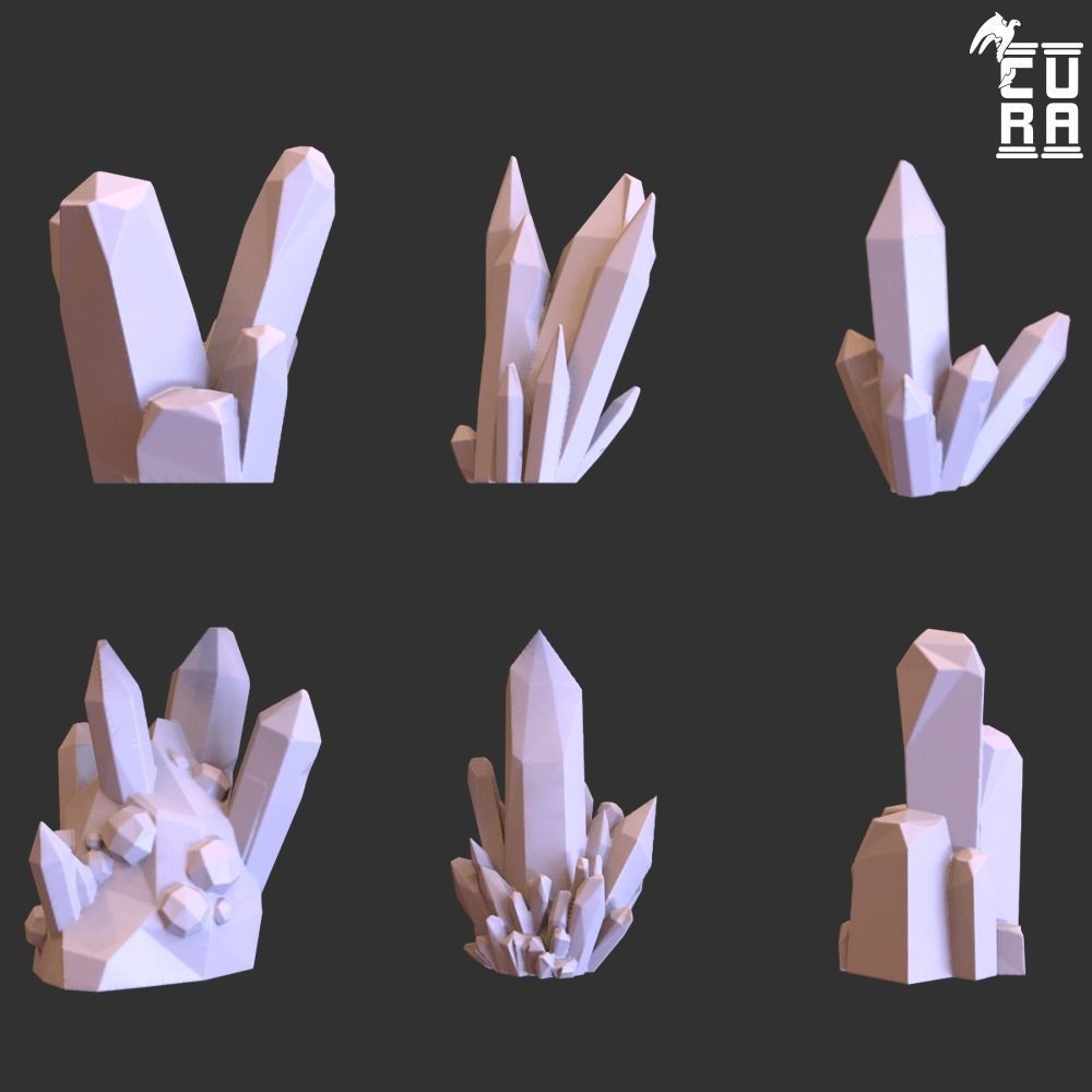 Crystals 3D print model_5