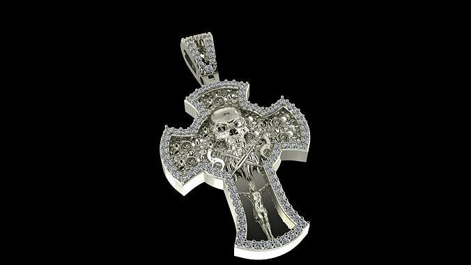 Cross Pendant  3D-Printable Ornamental Jewelry Design 3D print model