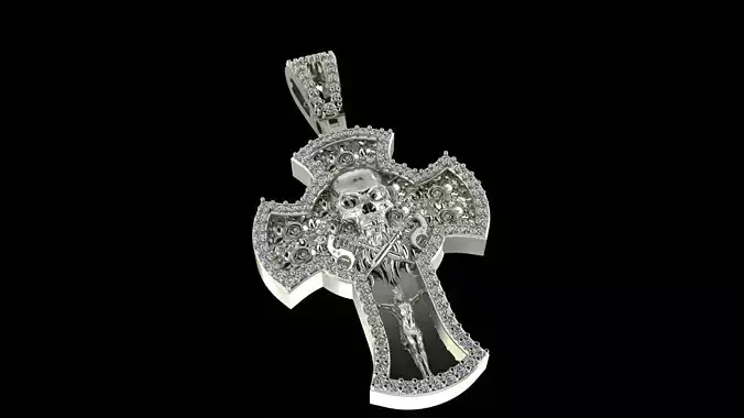 Cross Pendant  3D-Printable Ornamental Jewelry Design 3D print model