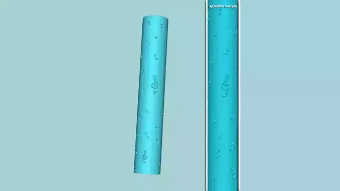 Texture Roll 37 - Music C - Fondant Decoration Maker 3D print model