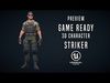 Striker Low-poly 3D model_1