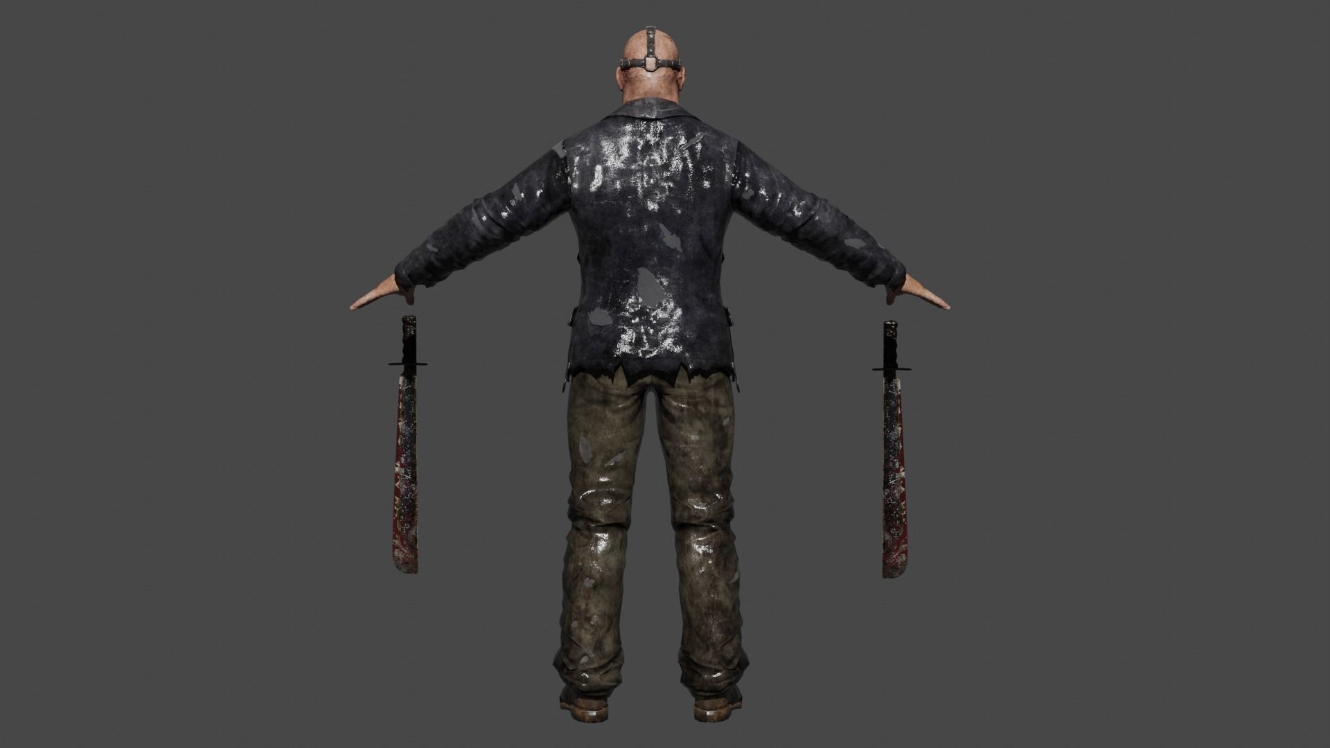 Jason Vorhees  Low-poly 3D model_5