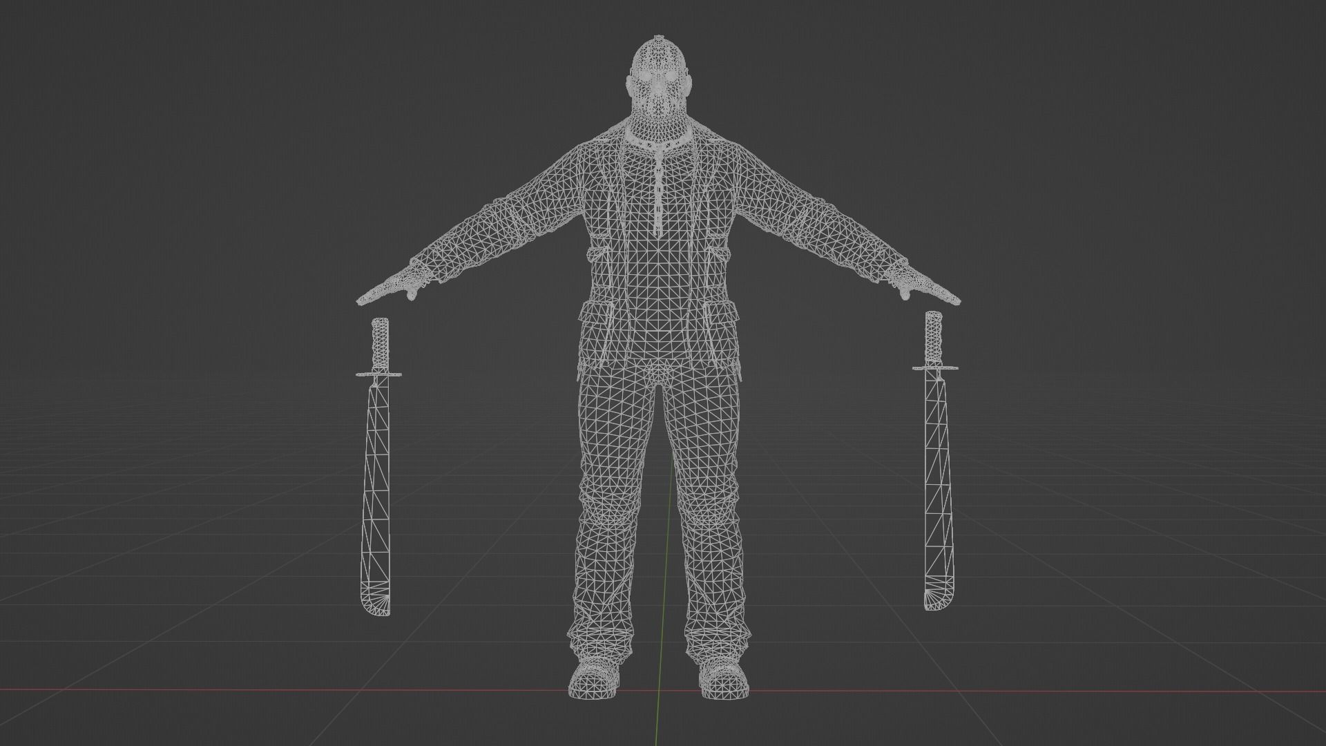 Jason Vorhees  Low-poly 3D model_7