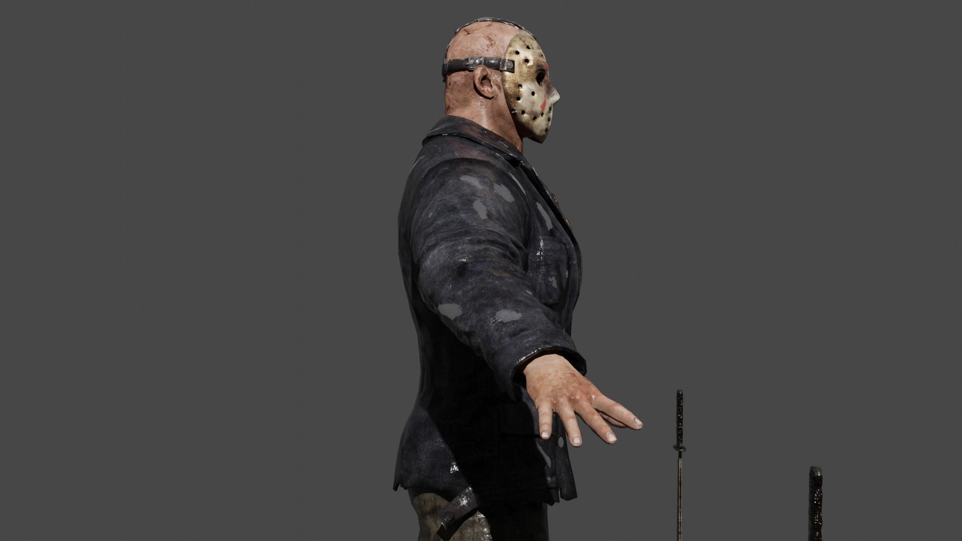 Jason Vorhees  Low-poly 3D model_4