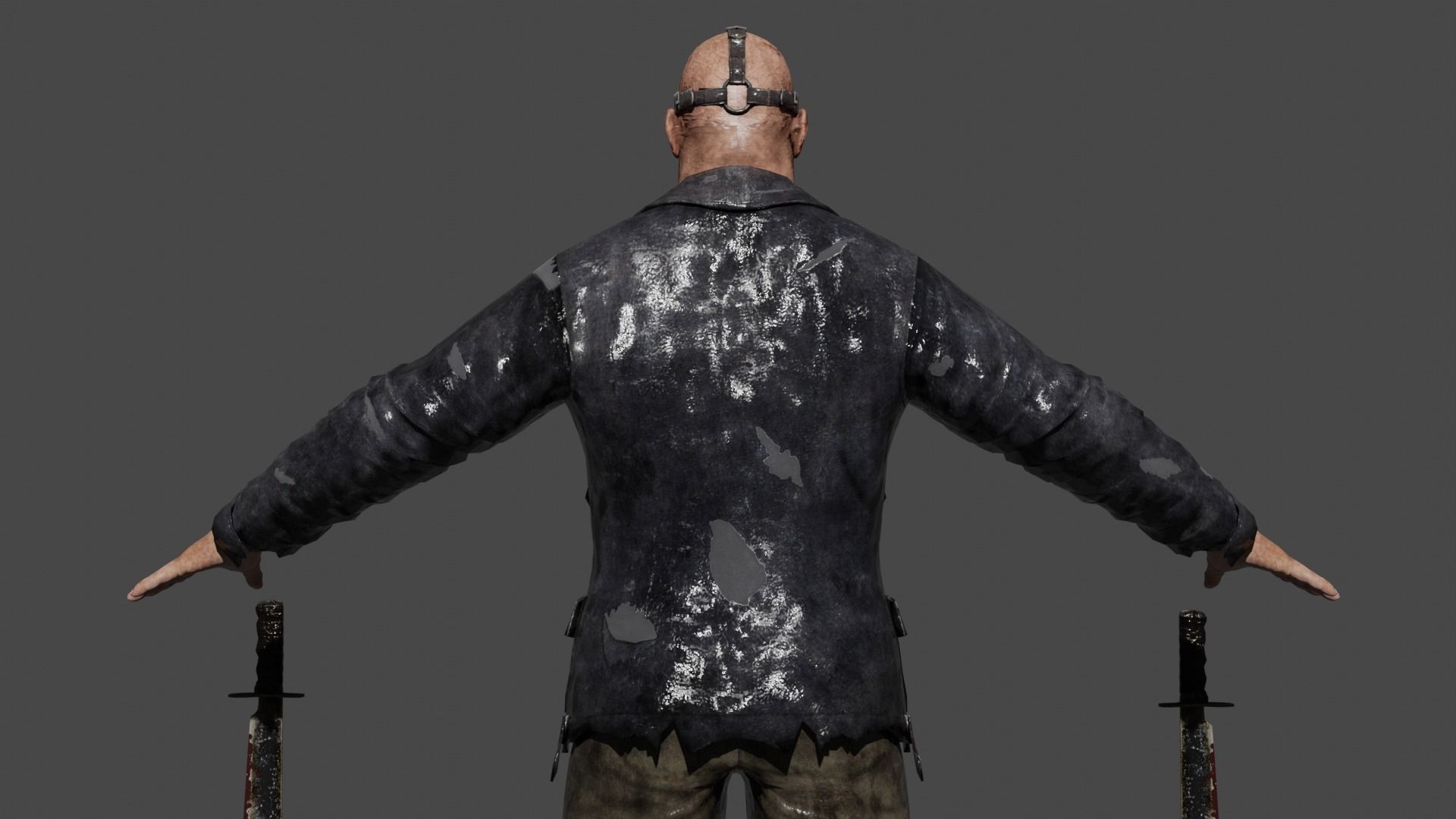 Jason Vorhees  Low-poly 3D model_6