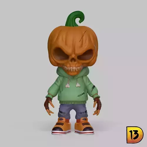 MiniPrint R008 - Skull Scarecrow