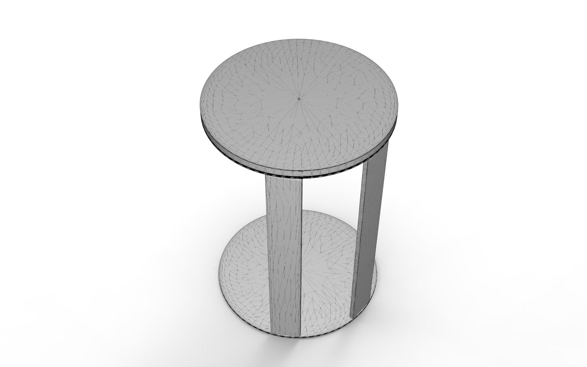 Sardu Side Table Low-poly 3D model_5