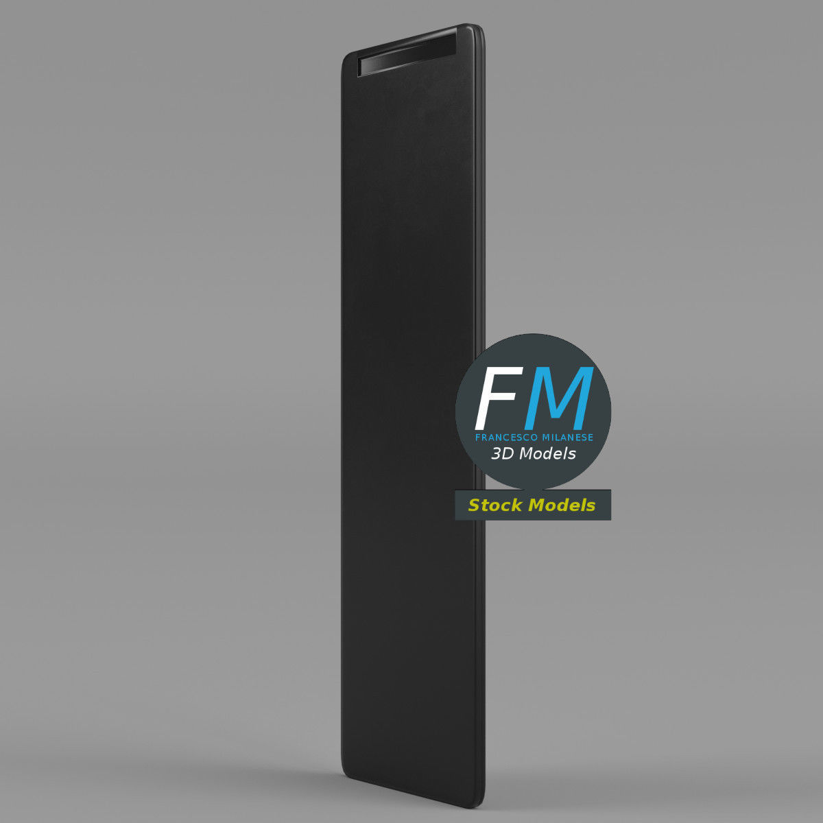 Wall mounted mirror 3D model_4