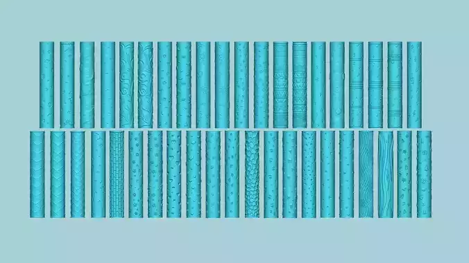 41 Texture Rollers Collection - Fondant Decoration Maker 