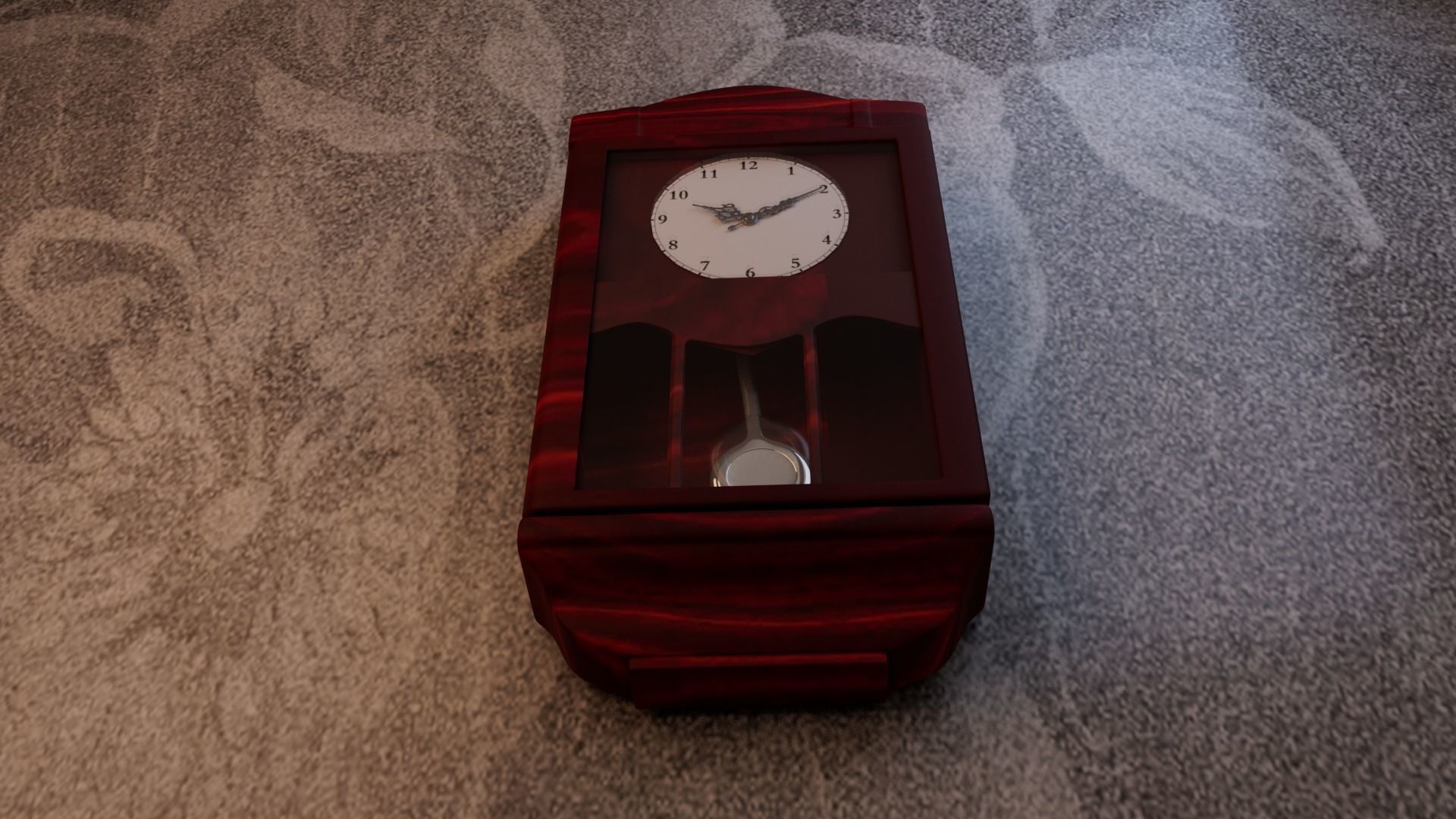 Wall Clock Pendulum 3D model_3