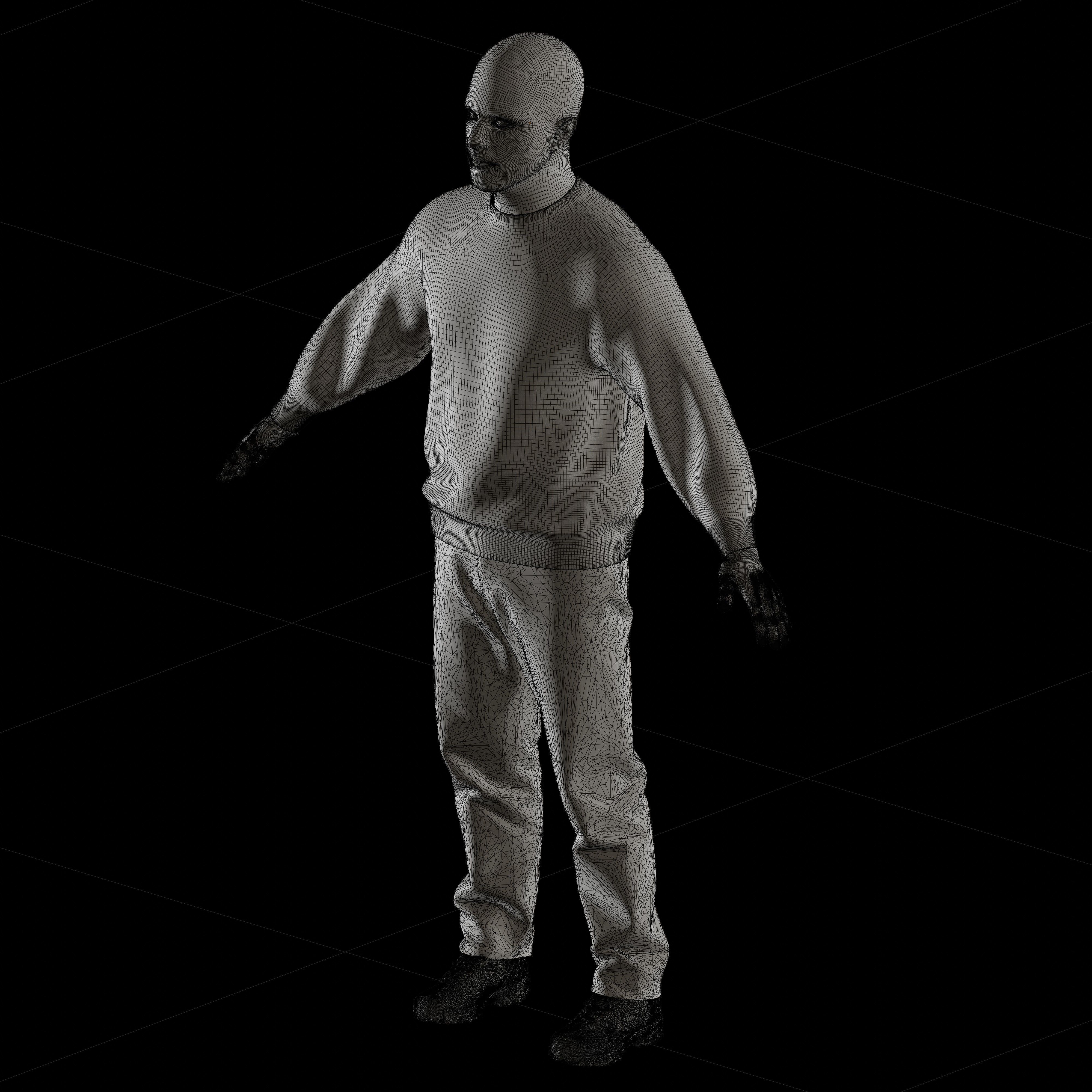 Volodymyr Zelensky 3D rigged scan model free download 3D model_6