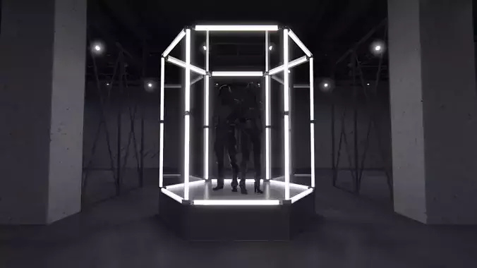 Transparent Booth Photo Opportunity 3 3D model