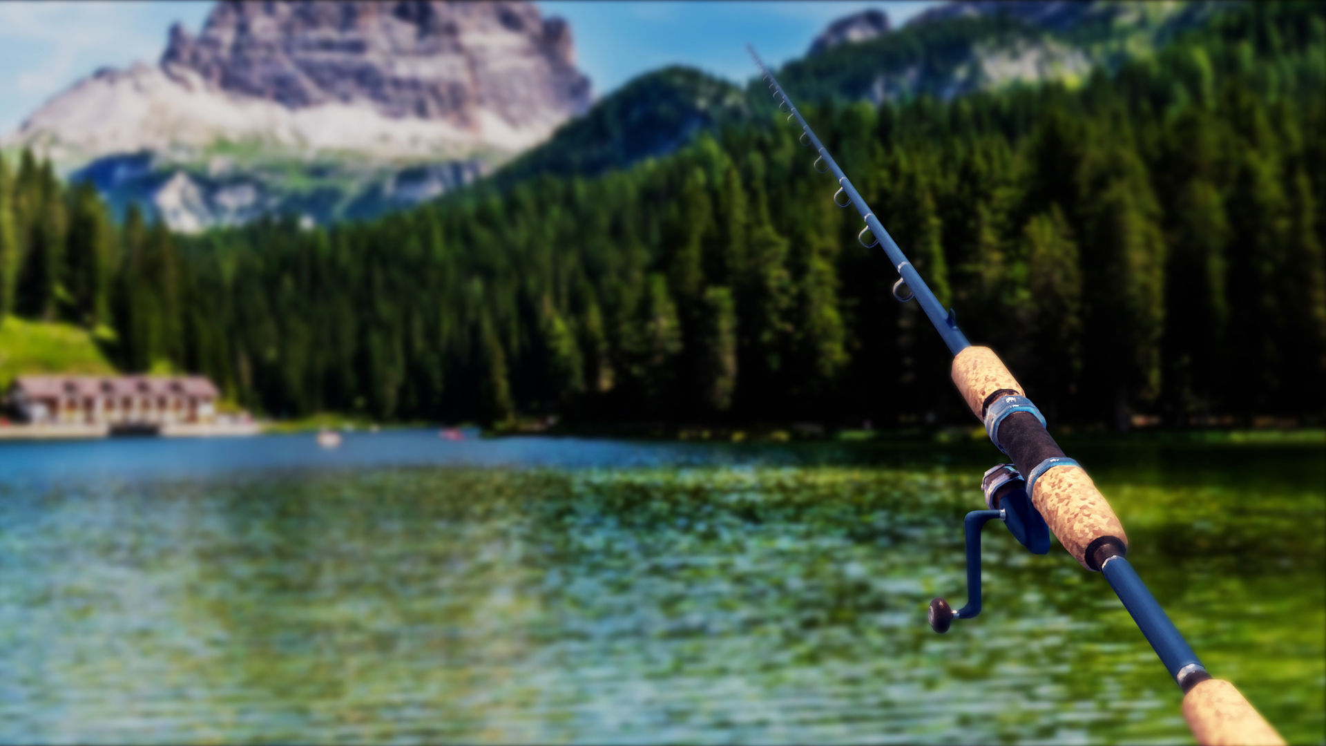 Animated Fishing Rods Low-poly 3D model_9