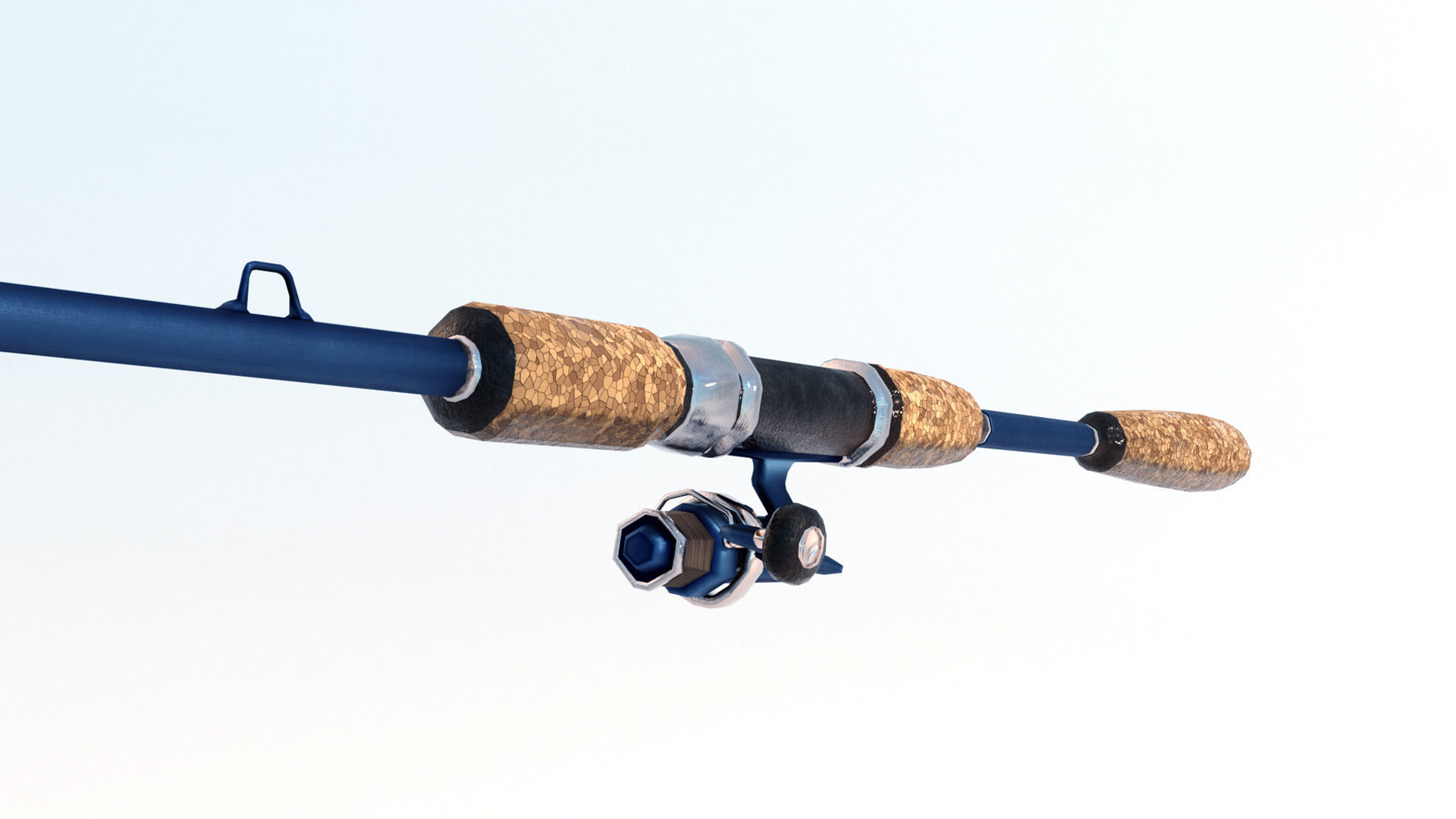 Animated Fishing Rods Low-poly 3D model_8