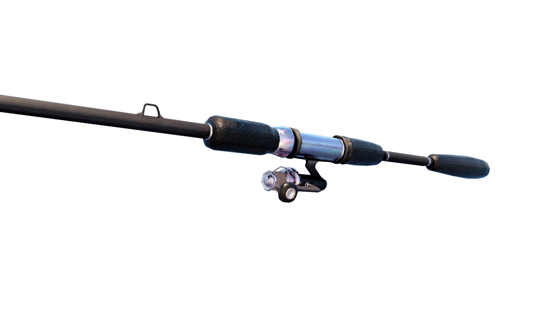 Animated Fishing Rods Low-poly 3D model_4