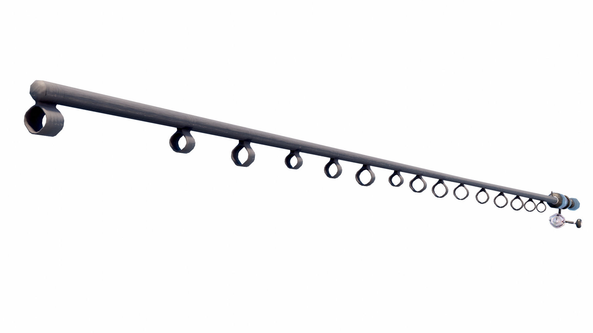 Animated Fishing Rods Low-poly 3D model_13