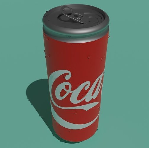 A can of Coke 3D model