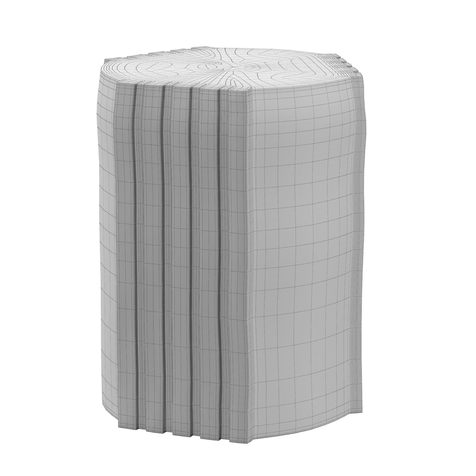 Upside Down stool 3D model_3