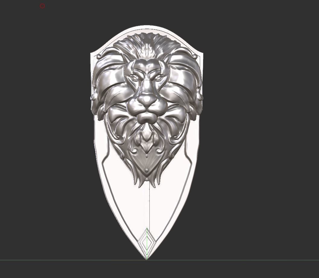 Alliance Lion Shield 3D Printable 3D print model_3