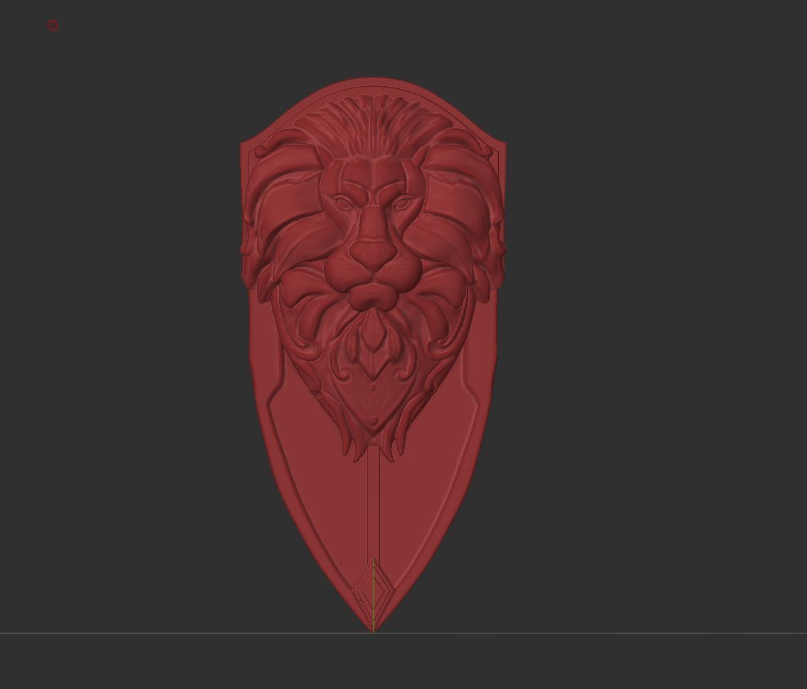 Alliance Lion Shield 3D Printable 3D print model_4